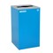 Alpine Industries 87 Gal. 3-Stream Steel Blue Mixed, Green Compost, and Black Commercial Trash Can Station ALP4450-BLK-KIT19 - alternate 8